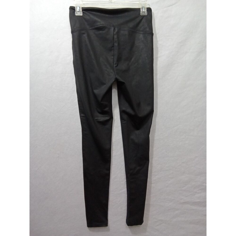 Seven7 Women Small  Faux‎ Leather Leggings Black